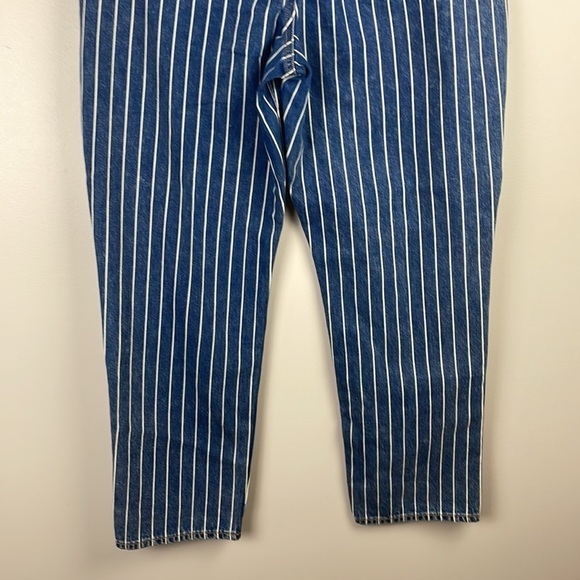 American Eagle Mom Jean Stripe SZ 14 Regular Unique Plus Size - Picture 9 of 14